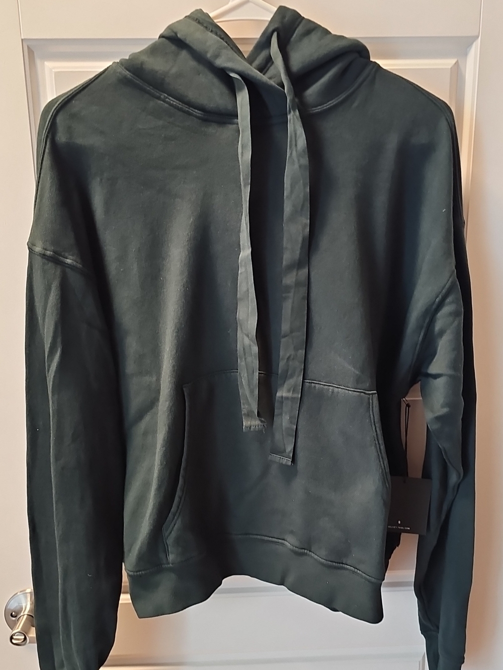 Velvet By Graham & Spencer Jenny Graham Ojai Hoodie Forest Green Small Fits Med